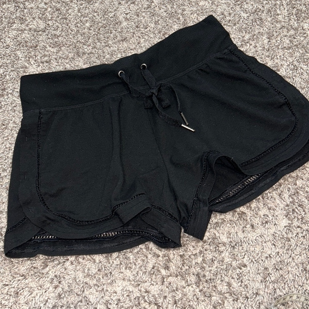 MTA sport black athletic shorts super soft stretchy small women's drawstring